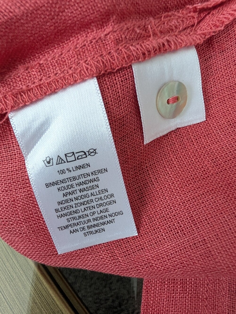C & C California 100% Linen Rust Cap Sleeve Blouse Size M - Picture 5 of 16